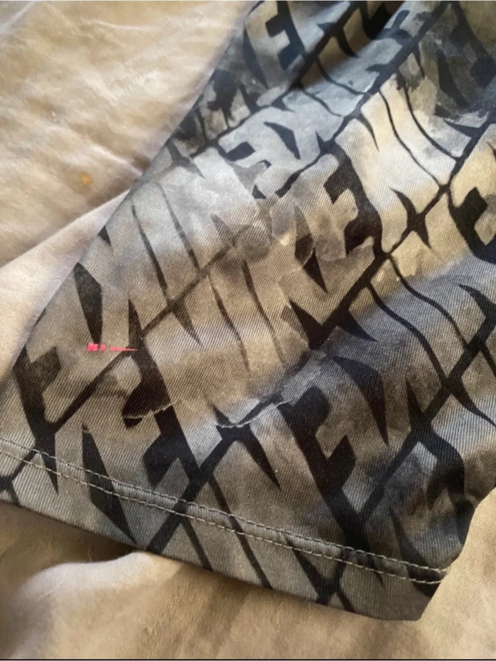 Nike Black and Gray Graphic Athletic spandex Shorts